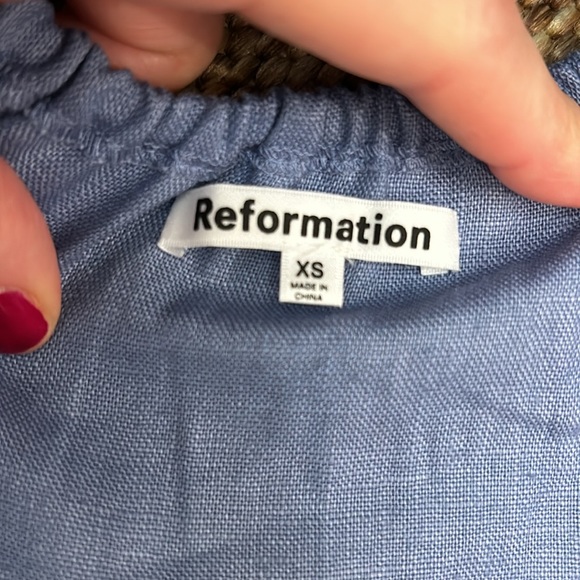 REFORMATION LINEN TOP - Picture 6 of 7